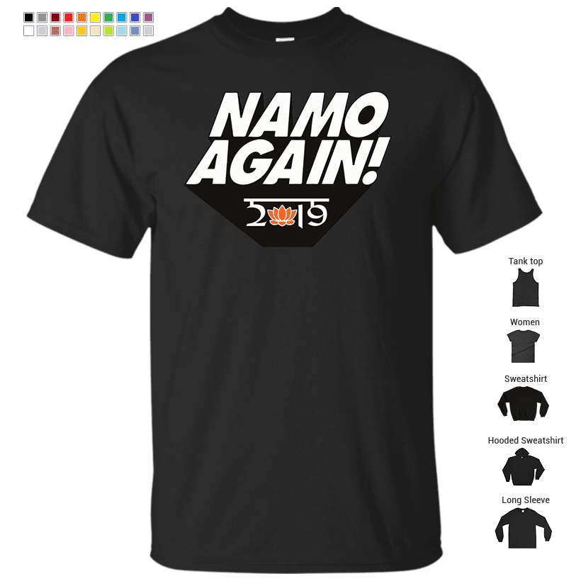 Namo Again Modiji 2019 Narendra Modi Bjp Supporter T-shirt T-Shirt