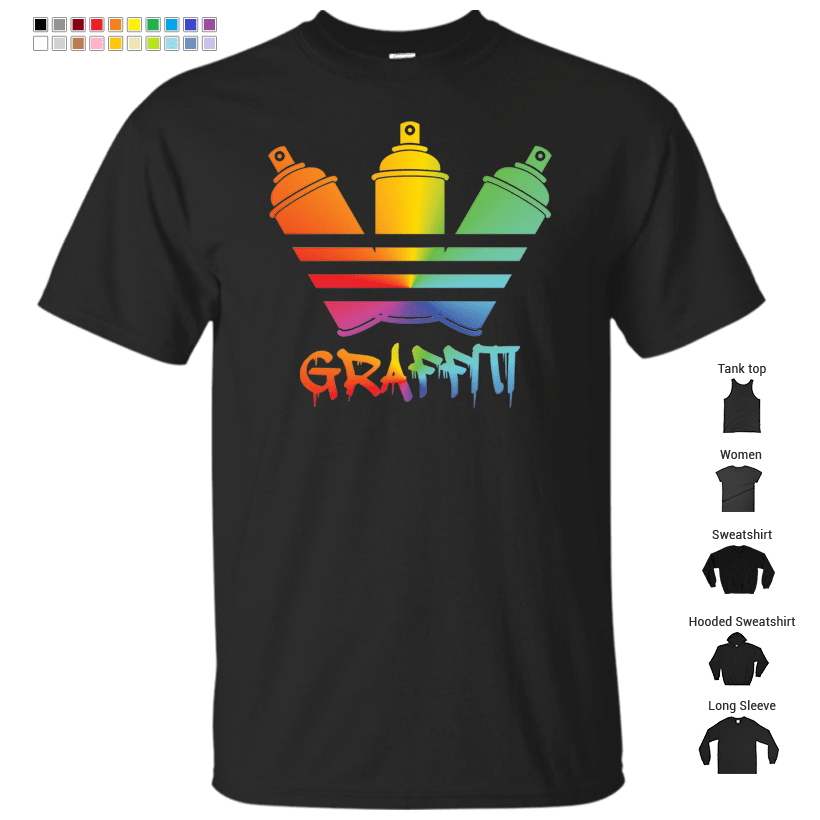 Graffiti Spray Can Colors T-Shirt
