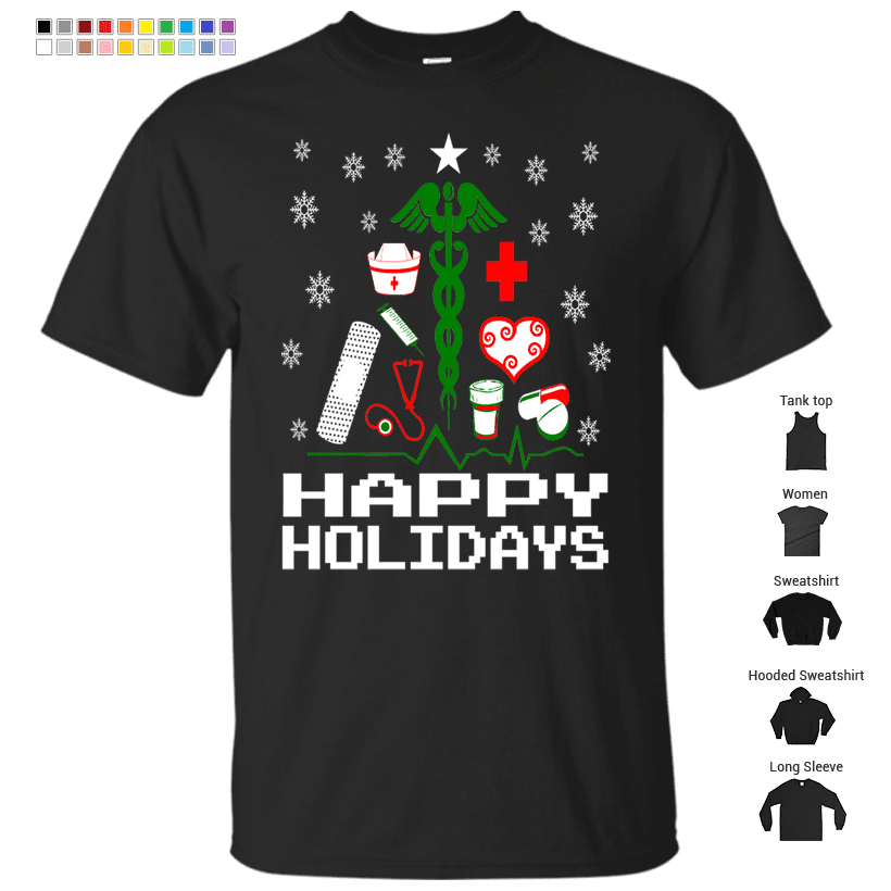 Nurse Supplies Christmas Tree T-Shirt
