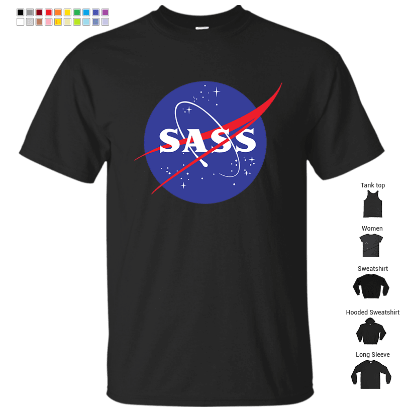 Sass - sassy, feminist, girl geek, nerdy, female scientist gift, nasa gift, astronaut gift, space, cosmos, galaxy Premium Scoop T-Shirt